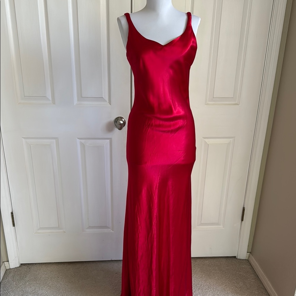 Betsy & Adam Red Maxi Dress